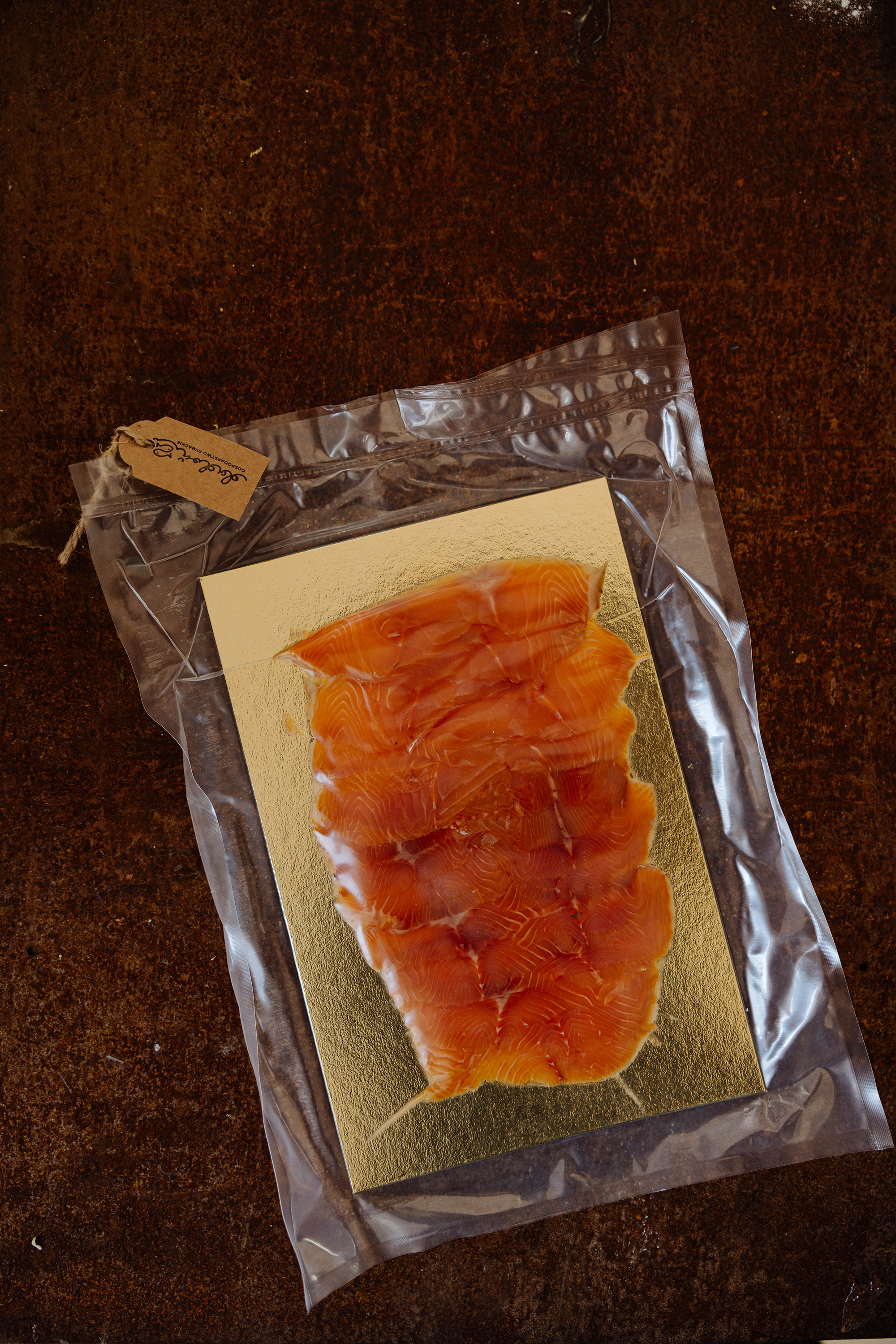 Cold-smoked trout sliced